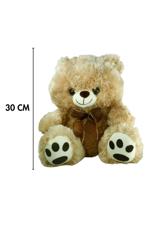 Peluş 30 Cm Kurdeleli Ayı Oyuncak Sevigililer Günü İçin Hediyelik Peluş