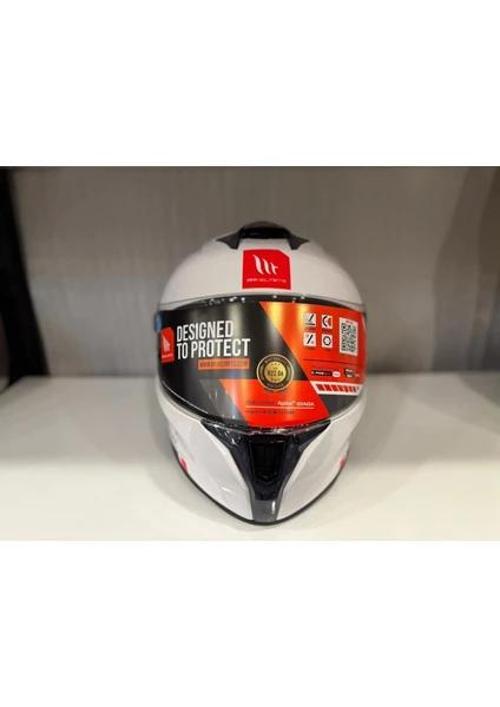 Kask Targo S Solid Parlak Beyaz