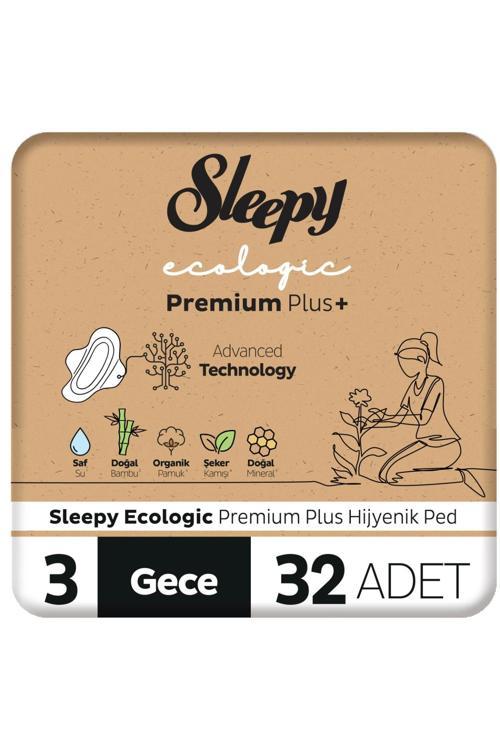 Ecologic Premium Plus Hijyenik Ped Gece 32 Adet