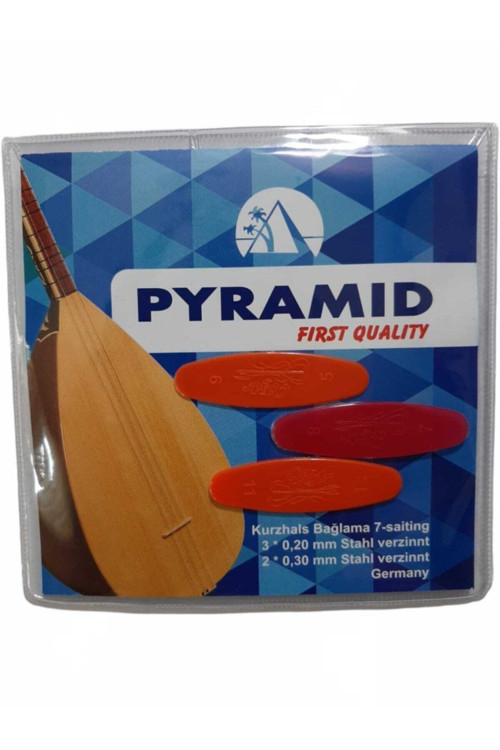 First Qualıty Alman Uzun Sap Profosyonel Düzey Bağlama Saz Takım Tel 0.20 + 3 Adet Mızrap