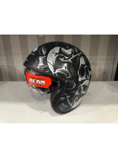 Kask mt Lemans 2 Sv Breakout B2 Mat Şeffaf Vizörlü