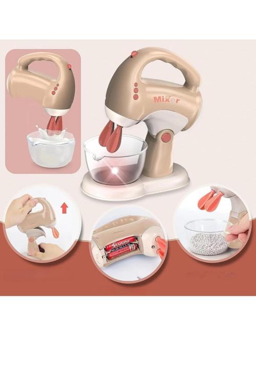 Oyuncak Çocuk Pilli Sesli Işıklı Çok Fonksiyonlu Su Eklenebilir Gerçekçi Küçük Ev Aletleri Serisi