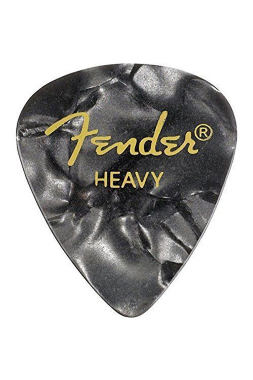 Premium Celluloid Picks Black Moto Heavy 1 Adet Pena 351