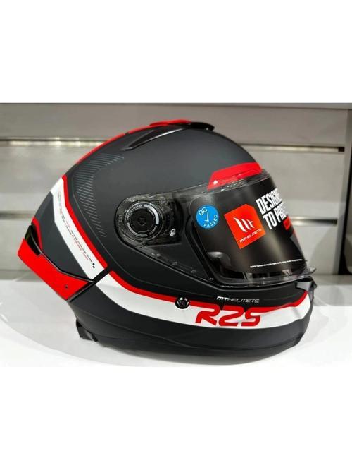 Kask mt Thunder 4 Sv R25 B5 Mat Siyah/kırmızı