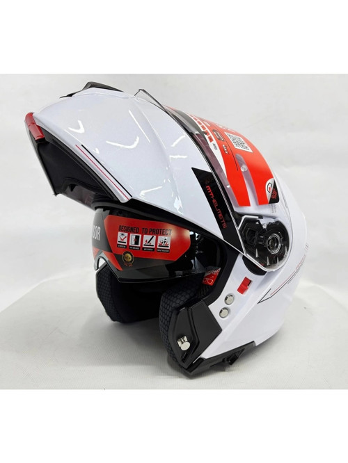 Kask Genesis Sv A0 Çene Açılır Kask Parlak Beyaz