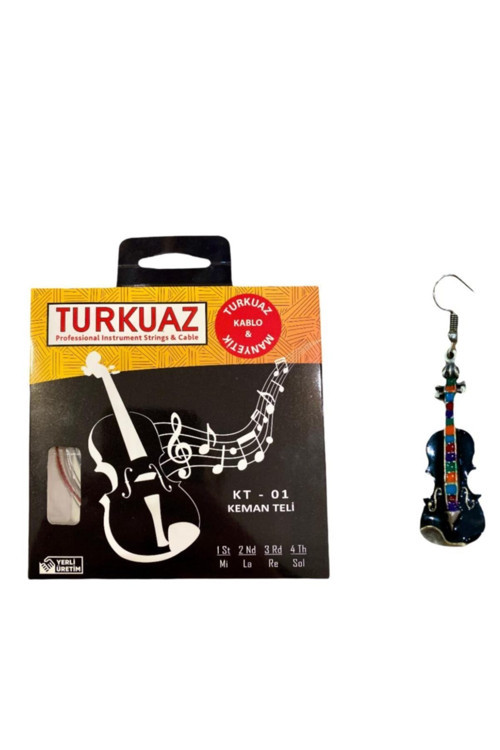 Turkuaz Keman Teli + Aksesuar Hediye