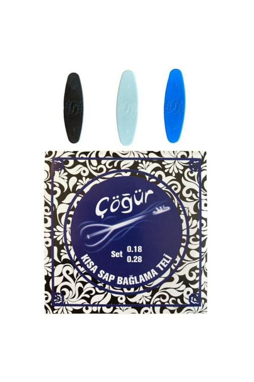 3 Adet Takım Çöğür Kısa Sap Bağlama Teli 3 Adet Tezene