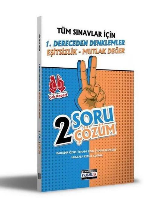 2021 Tüm Sınavlar İçin 1. Dereceden Denklemler - Eşitsizlik - Mutlak Değer - 2 Soru 2 Çözüm