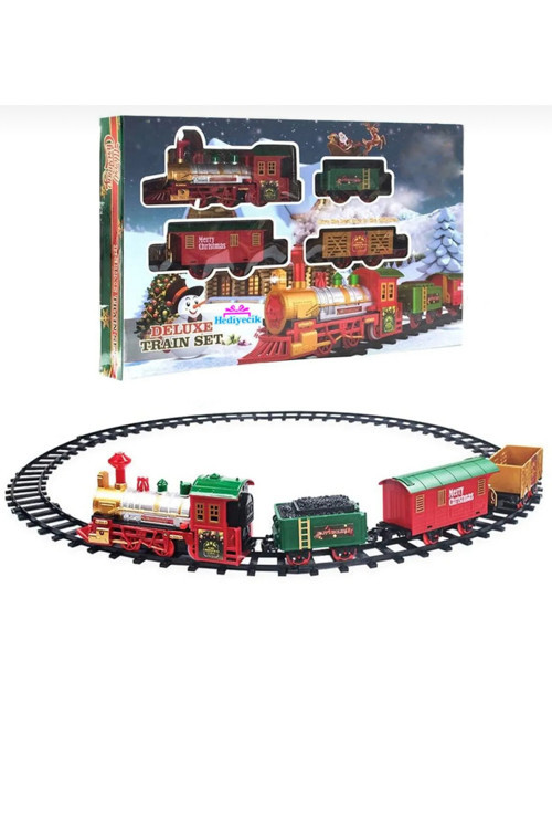 Tren Seti 20 Parça Işıklı Ve Sesli Yılbaşı