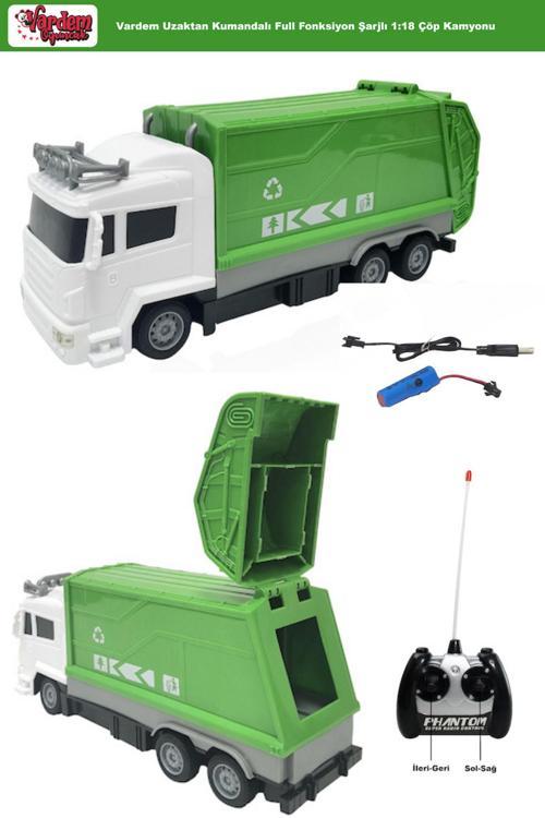 Uzaktan Kumandalı Full Fonksiyon Şarjlı Damperli Çöp Kamyonu Ve Kamyon Oyuncak