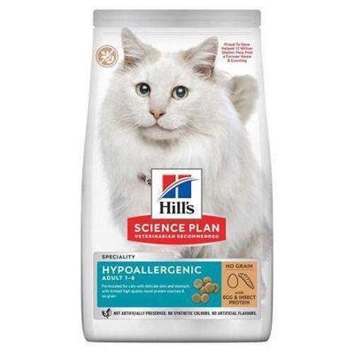 Hill's SCIENCE PLAN Hypoallergenic Yumurta ve Böcek Proteinli Yetişkin Kedi Maması 7 Kg