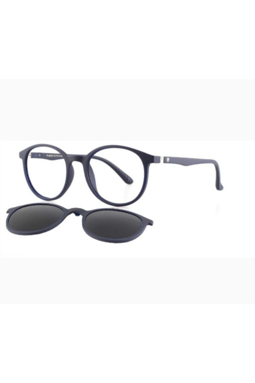 Tk311 C5353M 51Ekt Unisex Polarize Klipsli Mavi Işık Koruma Ekran Gözlüğü(Mat Mavi)