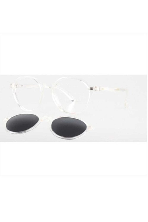 Tk320 C0000 48Ekt-Medium Unisex Polarize Klipsli Mavi Işık Filtreli Cam Takılabilir Ekran Gözlüğü
