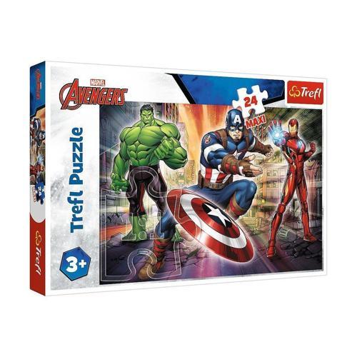 PUZZLE-14321 Marvel 24 Parça Maxi Çocuk Puzzle Kız Erkek Çocuk Oyuncak Eğitici Oyuncaklar