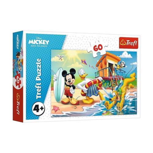 PUZZLE-17359 Mickey 60 Parça Puzzle Kız Erkek Çocuk Oyuncak Eğitici Oyuncaklar