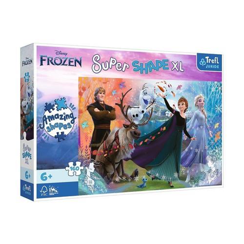 PUZZLE-50022 Frozen 160 Parça XL Çocuk Puzzle Kız Erkek Çocuk Oyuncak Eğitici Oyuncaklar