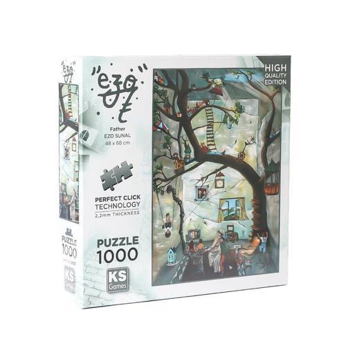 20731 Father-Ezo Sunal 1000 Parça Puzzle Kız Erkek Çocuk Oyuncak Eğitici Oyuncaklar