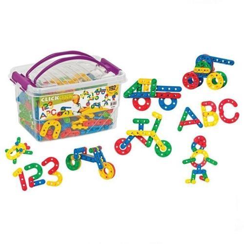 Dede Click Clack Box Eğitici Şekiller 192 Parça Kız Erkek Çocuk Oyuncak Eğitici Oyuncaklar
