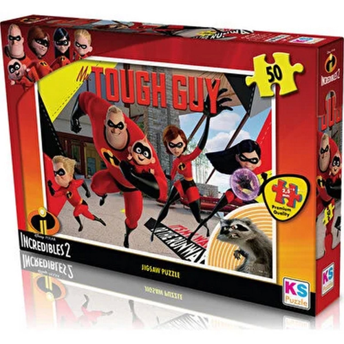 KS Games Incredibles 50 Parça Puzzle Kız Erkek Çocuk Oyuncak Eğitici Oyuncaklar