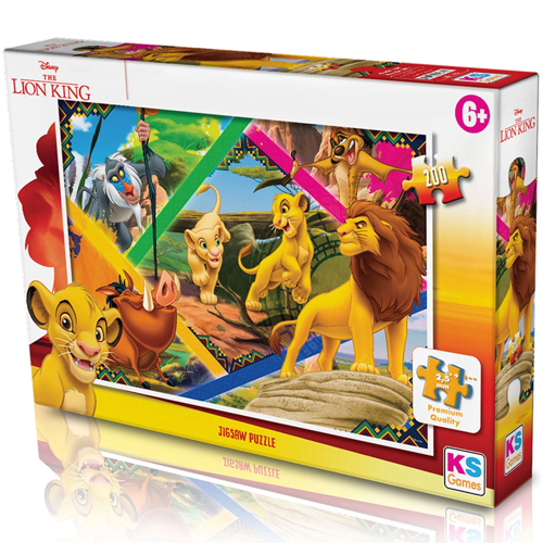 KS Lion King Puzzle 200 Parça Kız Erkek Çocuk Oyuncak Eğitici Oyuncaklar