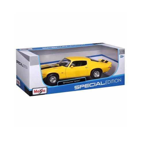 MAIS 31131 1971 Chevrolet Camaro Model Araba 1:18 Kız Erkek Çocuk Oyuncak Eğitici Oyuncaklar