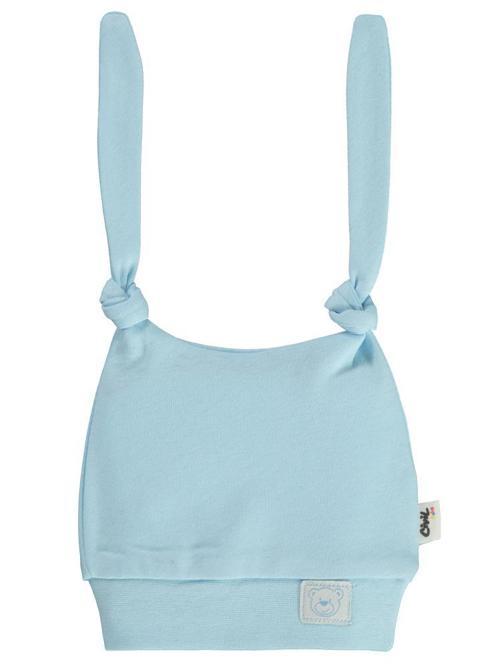 Ayıcık Kafası Çift Bağlamalı Unisex Bere - MaviStandart