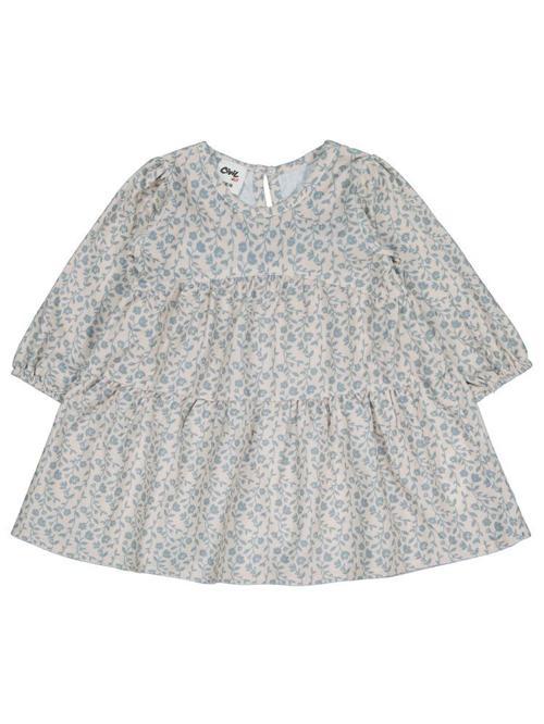 Çiçek Baskılı 6-18 Ay Elbise - Mavi18-24 Ay