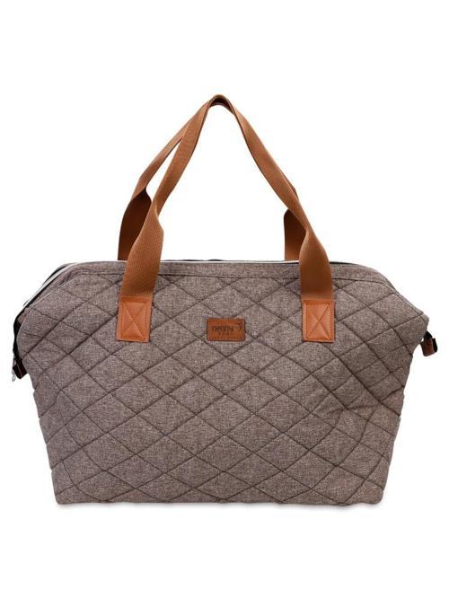 Kapitoneli Mommy Bag Anne Bebek Bakım Çantası - KahverengiStandart