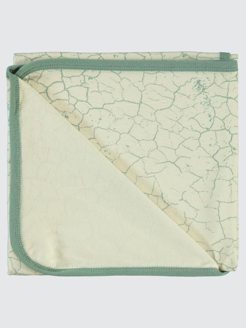 Crack Pattern Baskılı Battaniye - YeşilStandart
