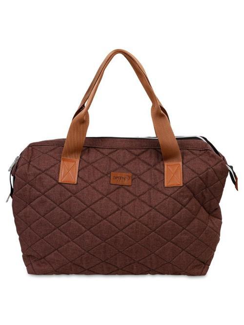 Kapitoneli Mommy Bag Anne Bebek Bakım Çantası - KahverengiStandart