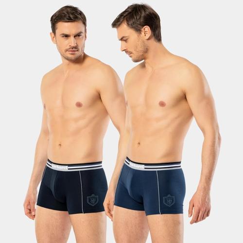 Erkek 2\'li Baskılı Boxer