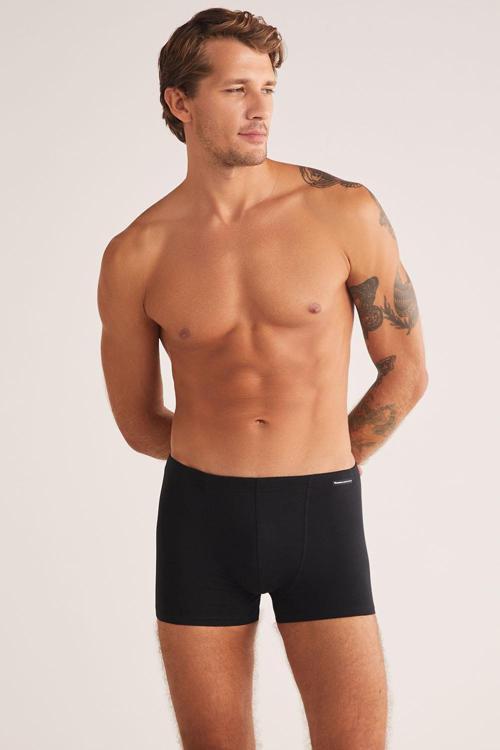 Kom Davide Siyah Erkek Boxer