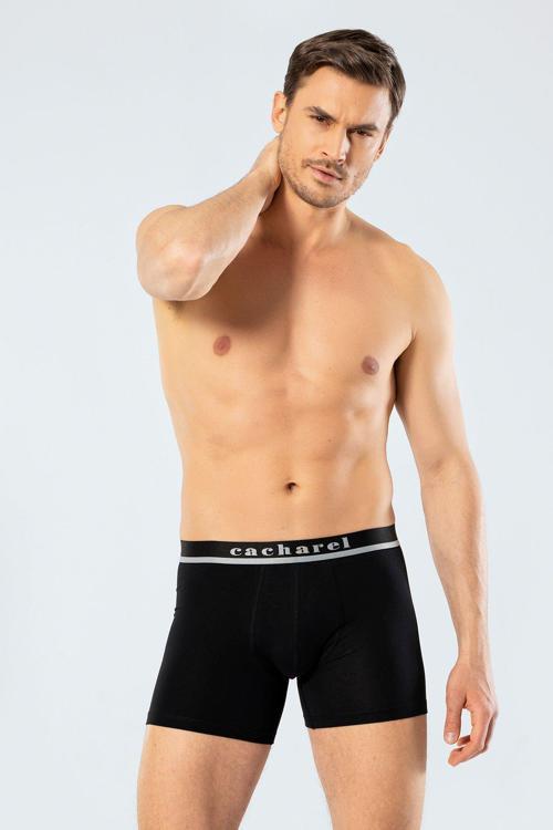Erkek Likralı Boxer 1315/Siyah