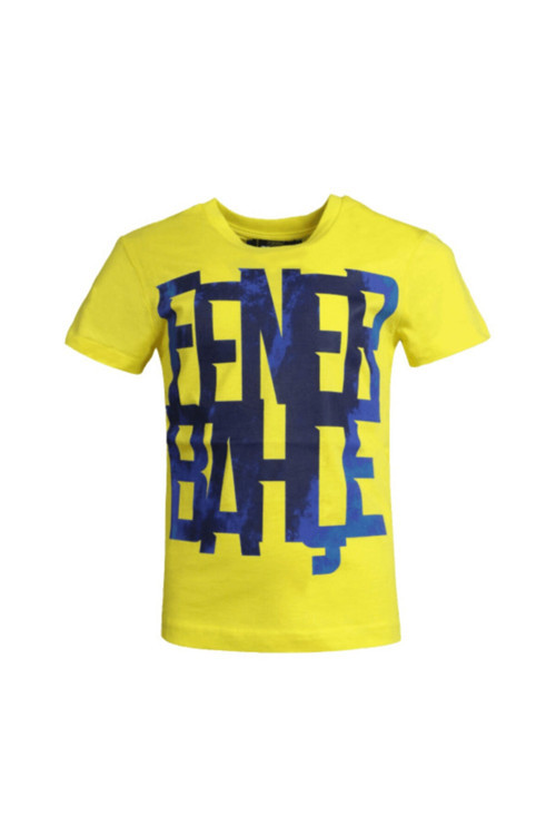 Sarı Çocuk Tribün Akrilik T-Shirt Tk010C9Y23
