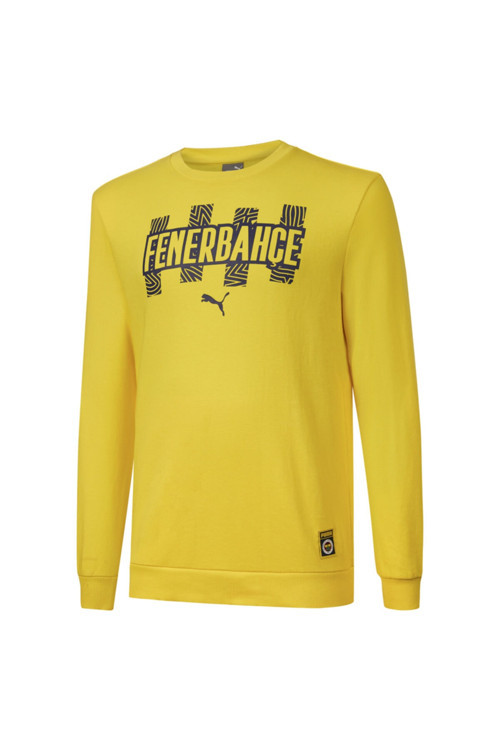 Erkek Sarı Futbol Sweatshirt 76702301