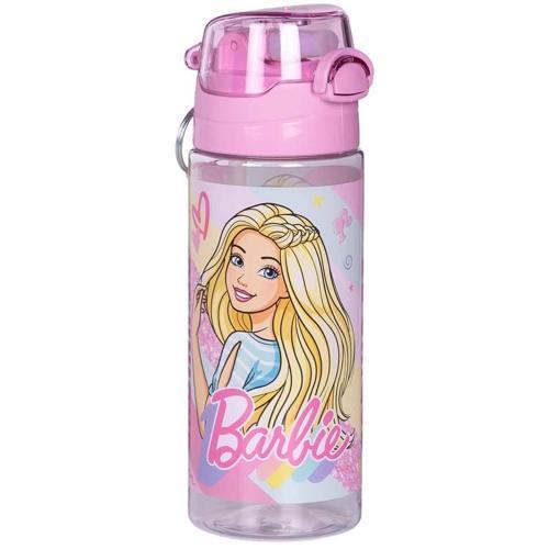Kız Çocuk Barbie Matara Pembe Renk No:2 500 ml 1 Adet Lisanslı Barbi Suluk Okul Matarası Öğrenci Suluğu
