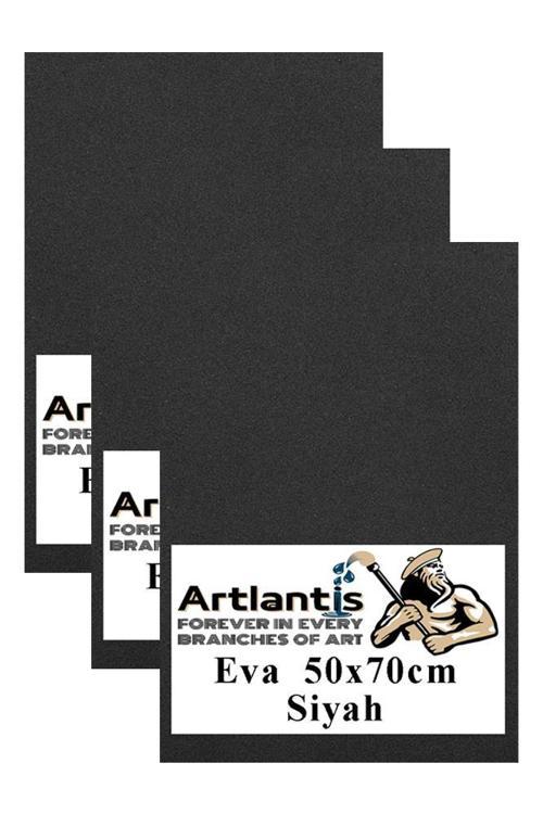 Siyah Eva 50x70 cm 3 Adet Eva Süngeri Okul Kreş Anasınıfı Elişi Etkinlikleri