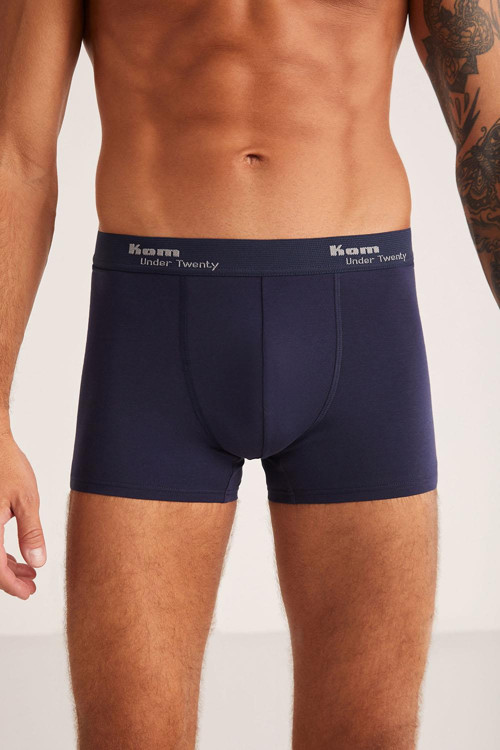 Kom Tight 2'li Şort Boxer 2'li Avantajlı Paket Lacivert