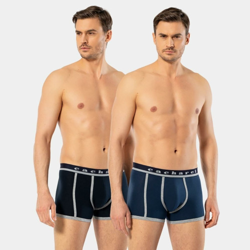 Erkek 2'li Biyeli Boxer 1322/Lacivert-İndigo