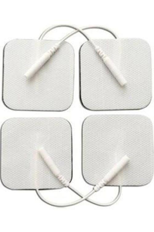 Kablolu / Soketli Elektrot 5*5 Cm Ems Tens Cihazı Pin Girişli Elektrod , 1 Paket = 4 Adet