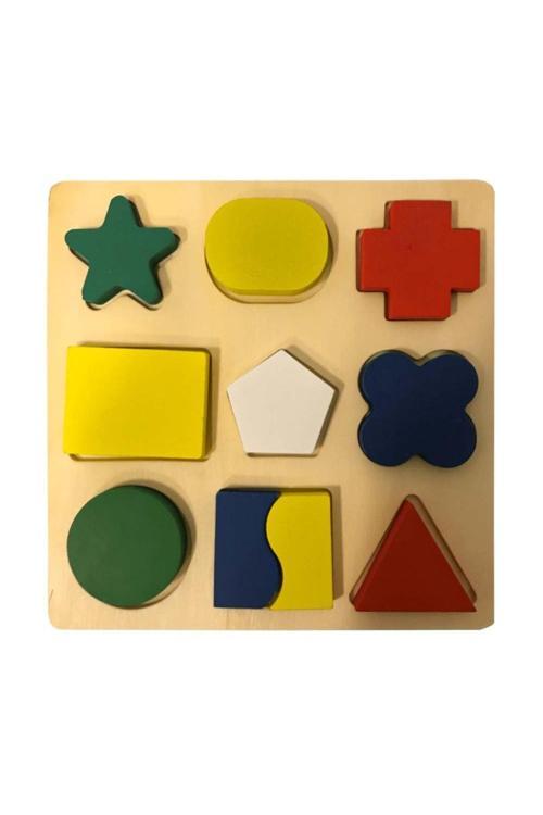 Geometrik Şekiller Tek Parça Puzzle