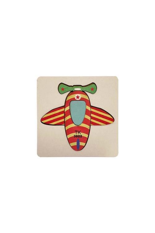 Mini Ahşap Helikopter Puzzle