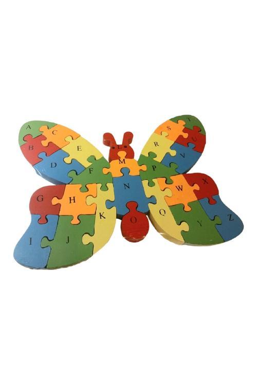 Harfleri Ve Sayıları Öğreniyorum Eğitici Kelebek Puzzle