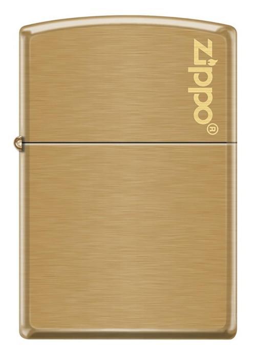 Klasik Brushed Brass Logo Dizayn Çakmak