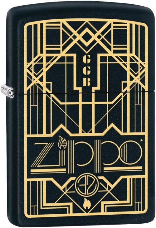Art Deco Black Matte Dizayn Çakmak