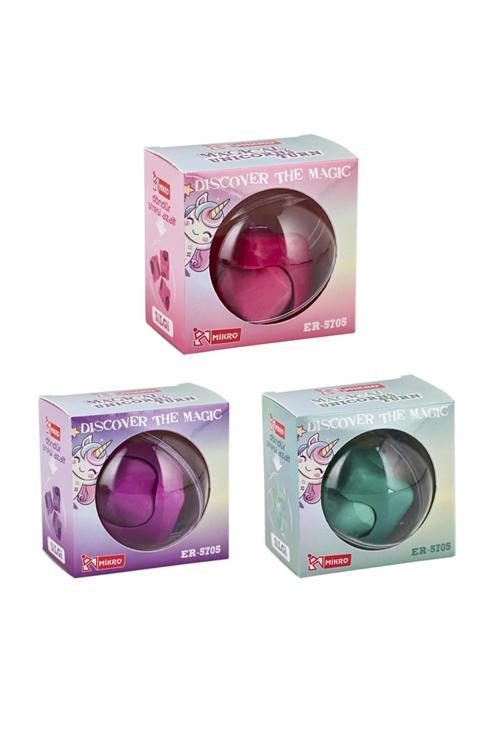 Mikro Discover The Magic Unicorn Serisi Döner Küp Silgi | Çocuklar İçin Renkli Eğlenceli Silgi