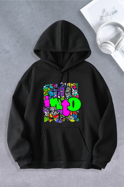 Unisex Kadın Erkek Still Desenli Baskılı Oversize Sweatshirt