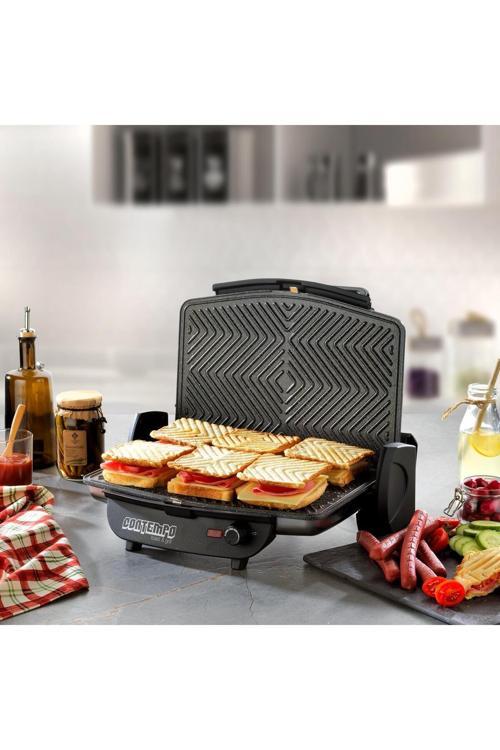 Contempo Tost Makinesi-Inox/Siyah