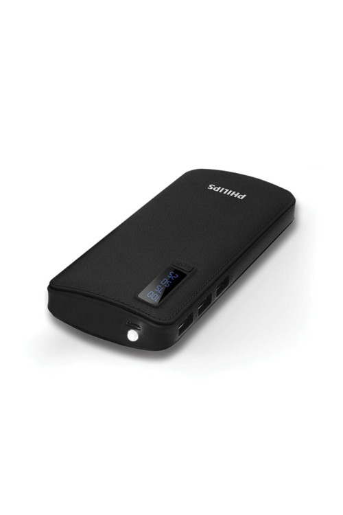 Siyah 3 Usb Çıkış Lityum Ion Micro Usb Powerbank Dlp6006b 11000 Mah