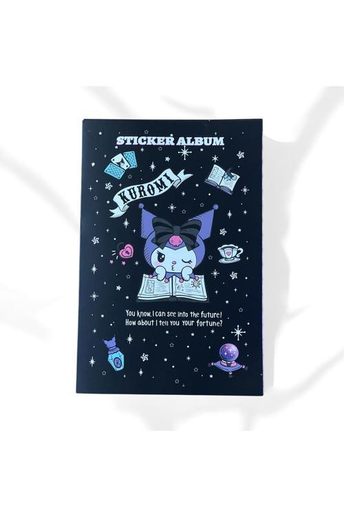 Gotik Siyah Kuromi Sticker Albümü → Kuromi Karanlık Mistik Sticker Defteri - Fal Ve Sihir Temalı Kol